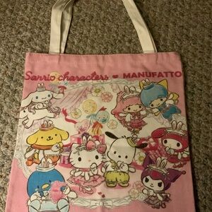 NWOT Pink Sanrio Character Tote Bag